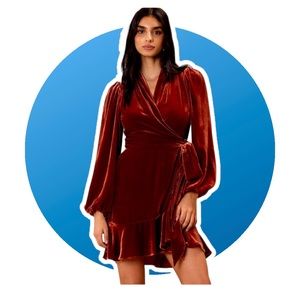 Banana Republic Velvet Wrap Dress